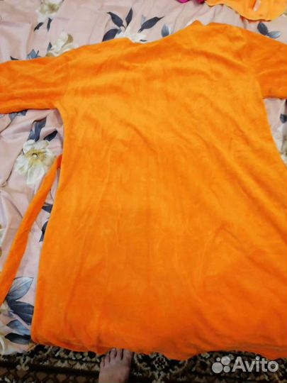 Халат махровый 50-52р новый, Оранжевый