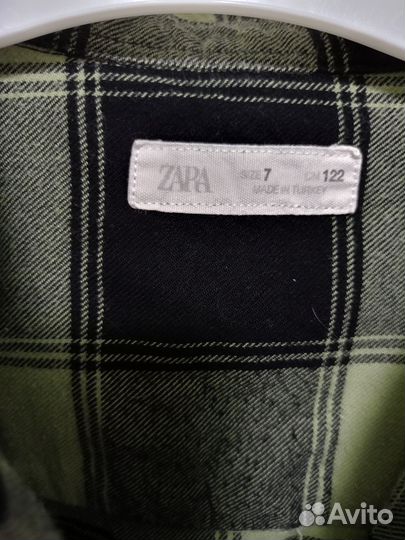 Рубашка zara для мальчика 122