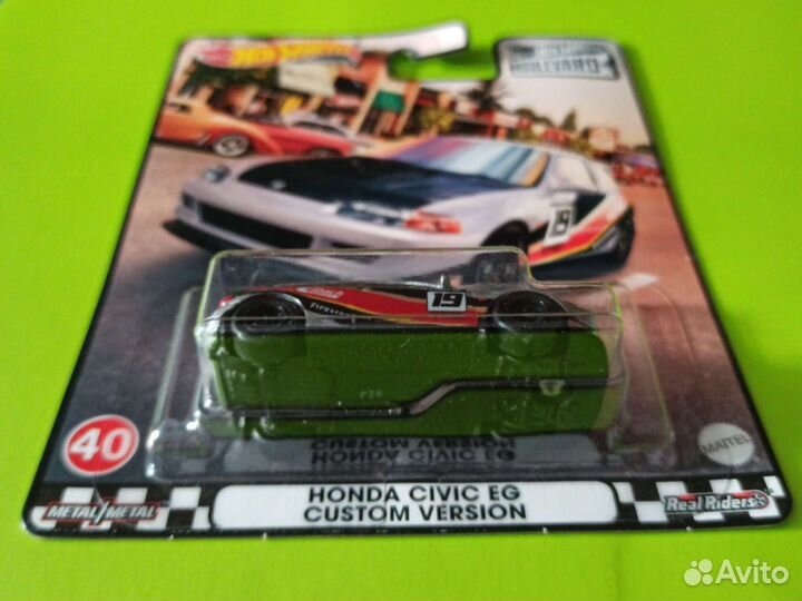 Hot wheels premium Honda EG (серия Бульвар)