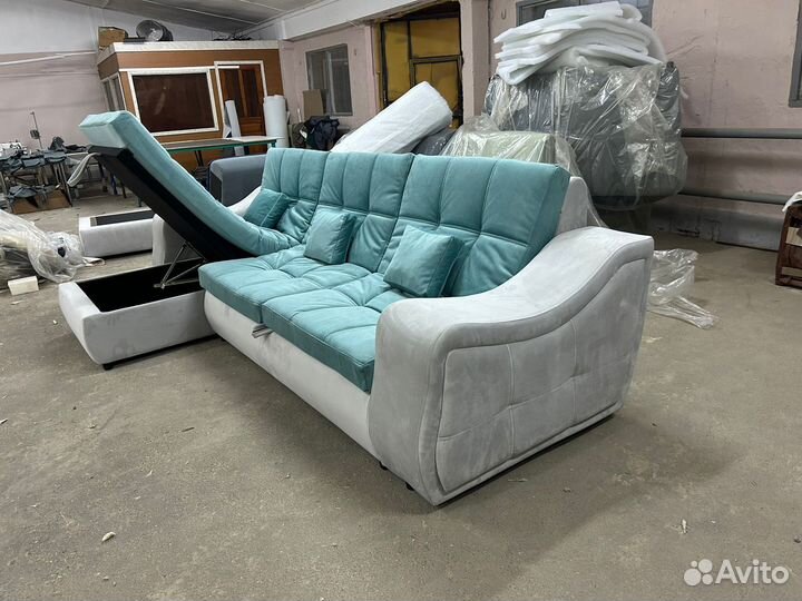 Угловой диван/любого размера и цвета