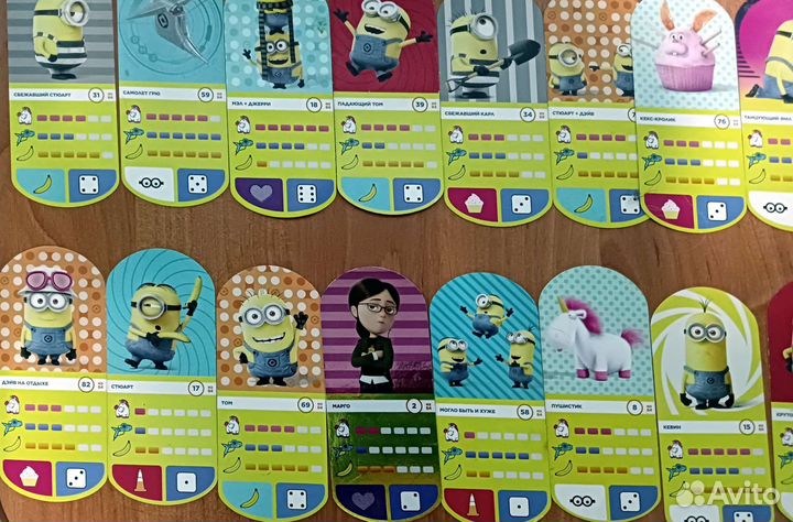 Карточки Миньонов из магнита
