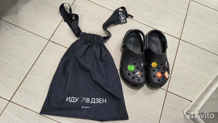 VIP сабо\шлёпанцы Crocs Сlassic Сlog ALL black