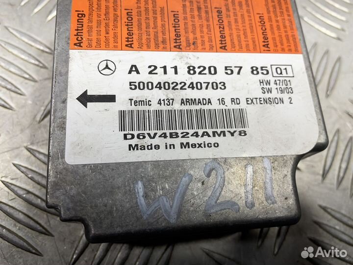 Блок управления AIR BAG Mercedes-Benz E-Class (W21