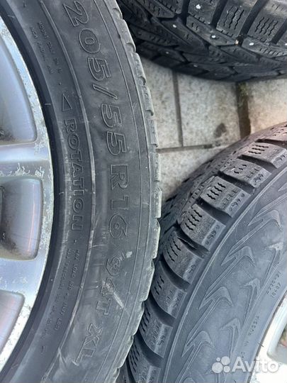 Колеса в сборе r16 зимние на mercedes w204, 5 шт