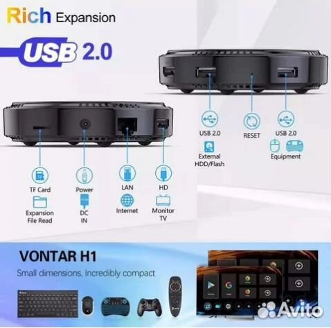 Андроид12 Смарт 2/16/4/32 Тв -WI-FI приставка 4К