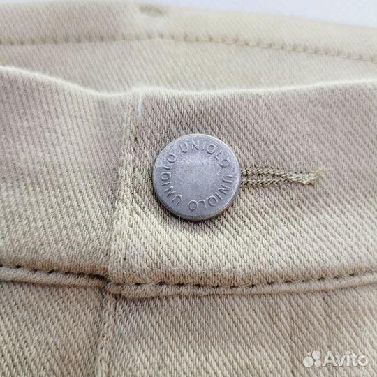 Джинсы-леггинсы Uniqlo бежевые