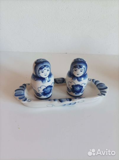 Набор для специй гжель