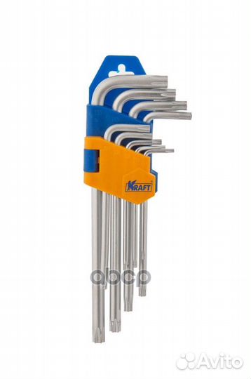 Ключи торцевые torx Г-образные, длинные, 9шт. K