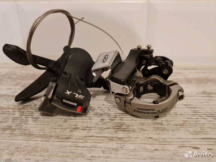 Манетка shimano slx и переключатель shimano lx
