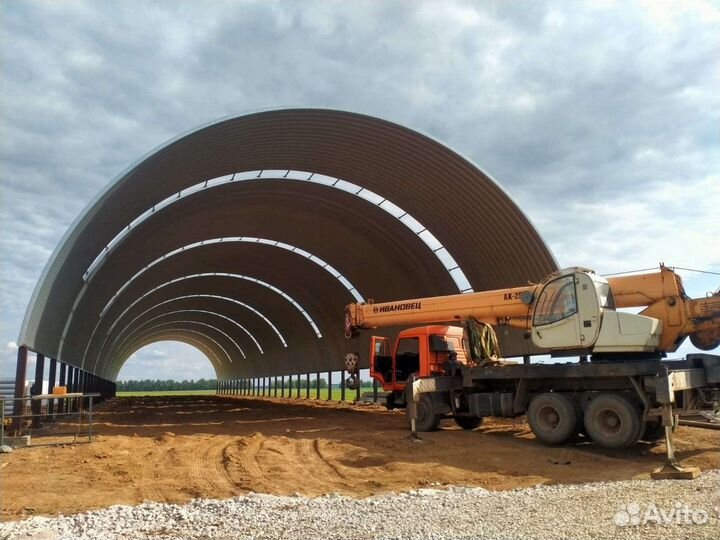 Бескаркасные ангары