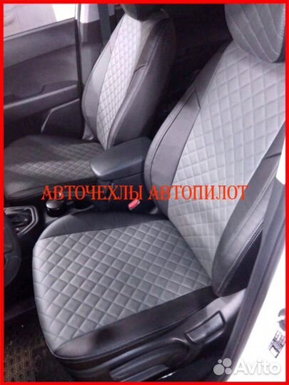 Чехлы Автопилот Hyundai Tucson 4 из экокожи Ромб