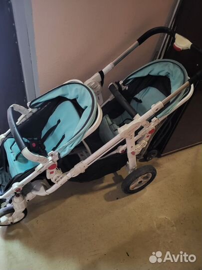 Коляска для двойни, погодок Motherknows