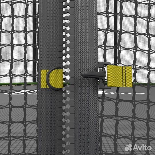 Батут с сеткой unix line Simple 6 ft Green inside