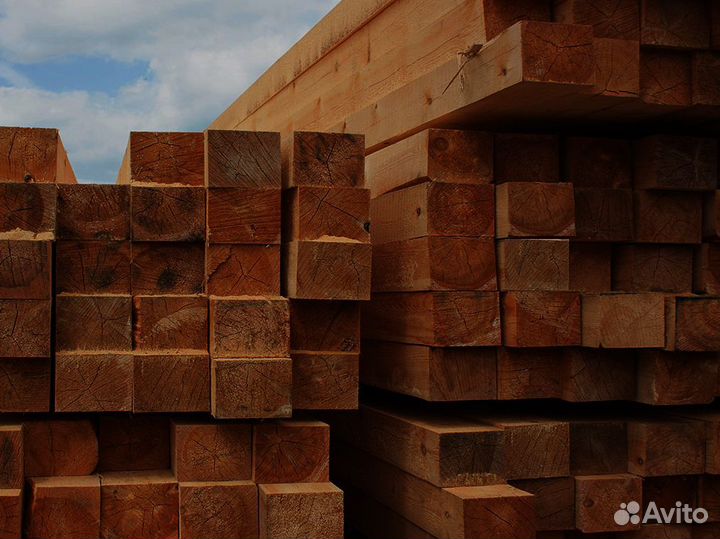 Брус из лиственницы 100x100 мм с доставкой
