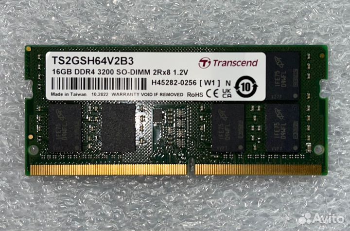 SoDimm DDR4 Transcend TS2GSH64V2B3 16Gb 3200Mhz
