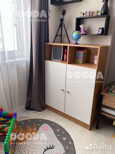 Детский шкаф Лумми c дверками развивающий Монтессо