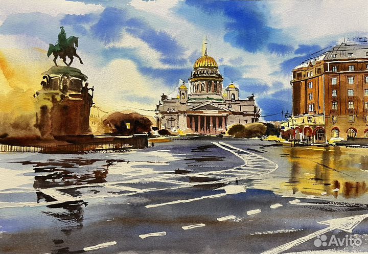 Картина акварелью 