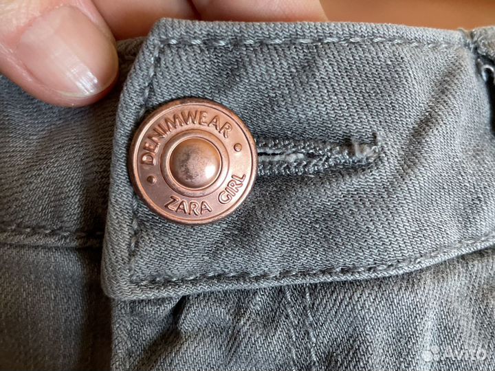 Джинсы zara для девочки рост 164 см