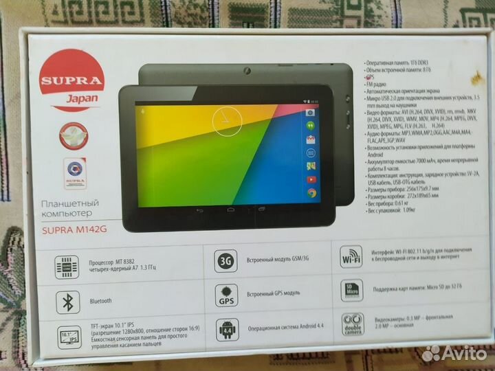 Планшет Supra M142g