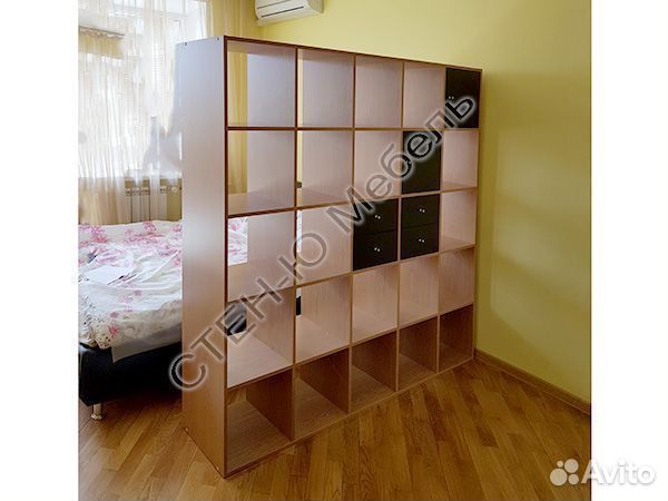 Стеллаж 25 яч. тип IKEA Каллакс дуб