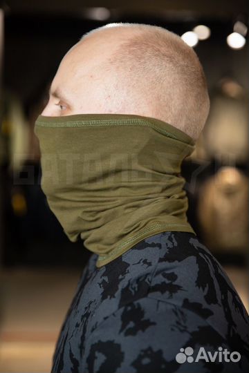 Шарф-баф (трикотаж) Барс Гюрза, олива