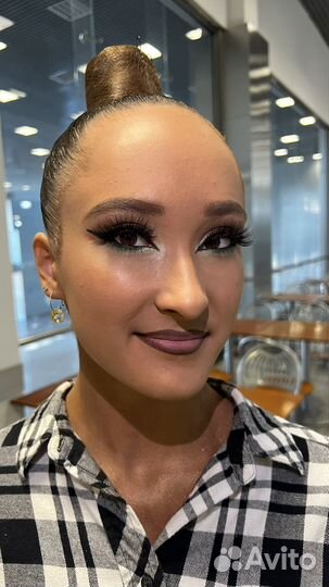 Прическа для художественной гимнастики