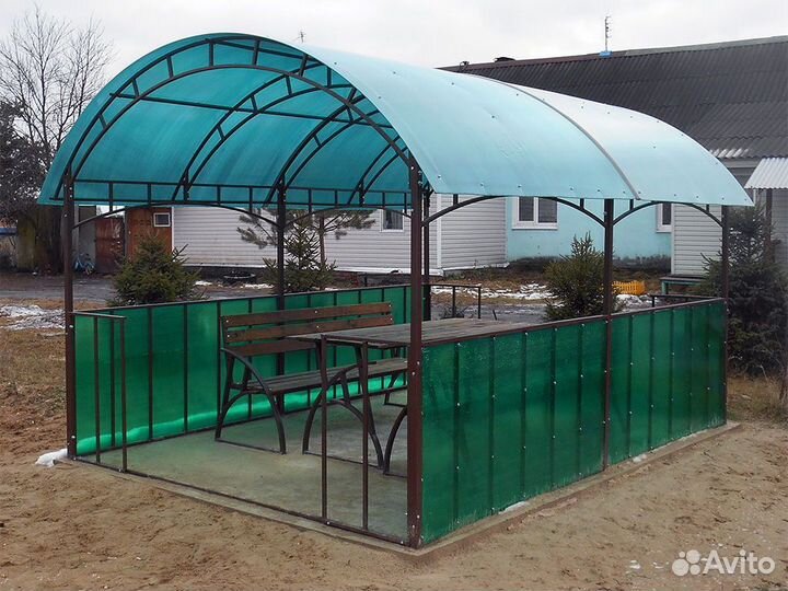 Беседка поликарбонат 3х3
