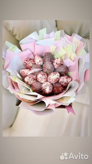 Живое обучение. Фудфлористика.Клубника в шоколаде