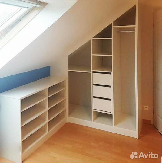 Мансардный шкаф по вашим размерам