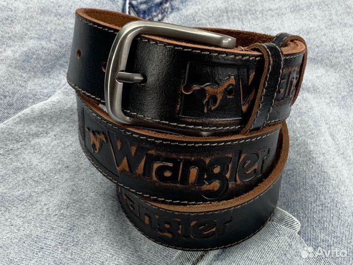 Ремень кожаный Wrangler