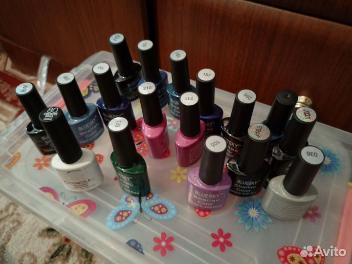 Гель лаки для маникюра набор бу
