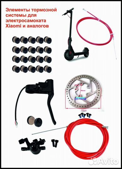 Запчасти для электросамоката Xiaomi Mijia M365