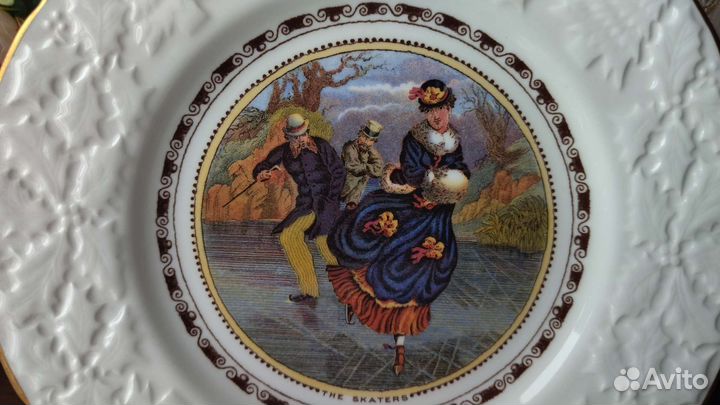 Тарелка coalport рождество christmas 1981