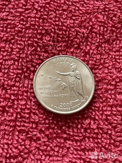 Монета Liberty Quarter Dollar Hawaii 1959