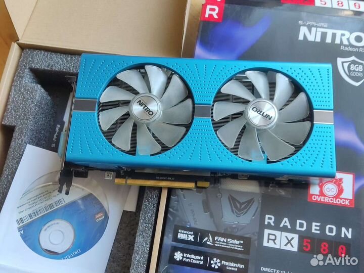 Видеокарта Sapphire nitro+ AMD radeon RX 570 8GB