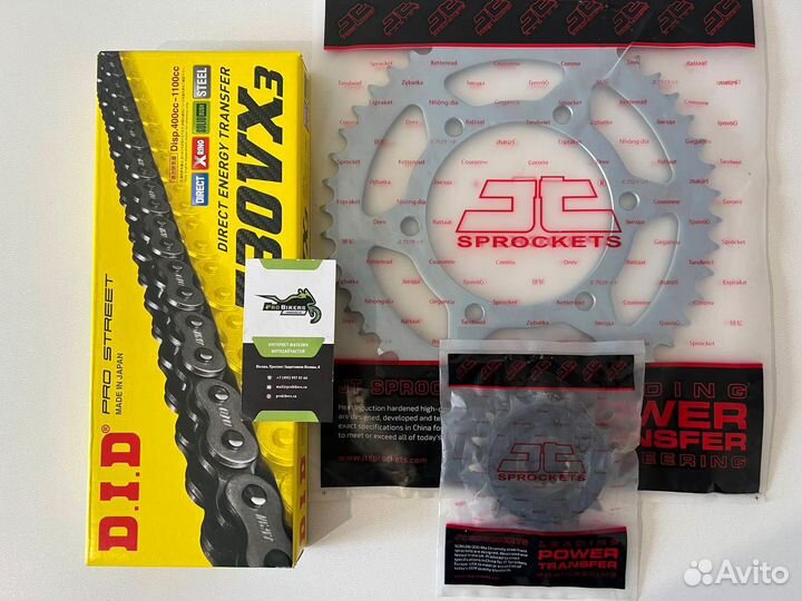 Цепь и звезды на Suzuki RF600R 1993-1997