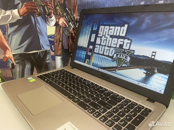 Игровой Ноутбук Asus 2 видеокарты/i3-7020/Full HD