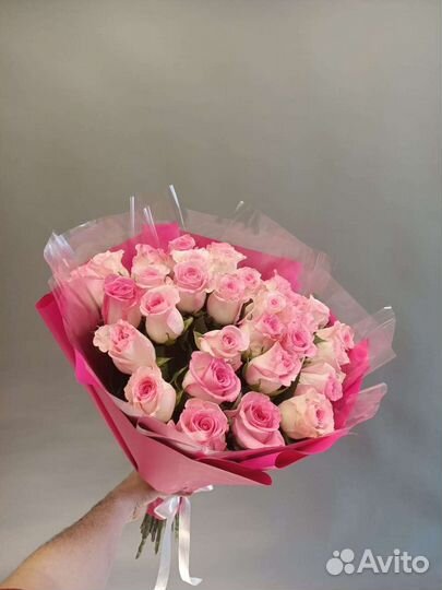 Розы. Роза с доставкой. Букеты 15, 25,51,101