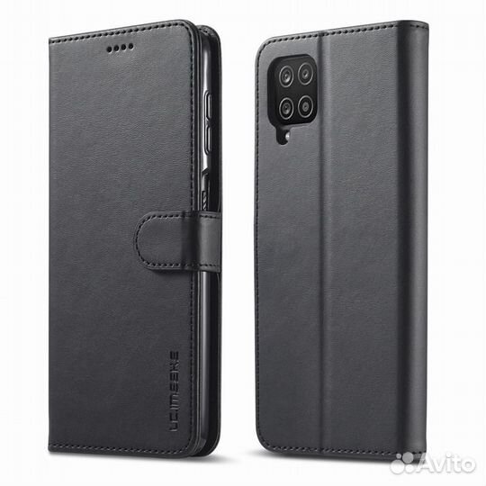 Кожаный чехол для Samsung M12, M32, A02, Xiaomi