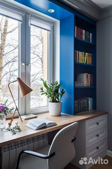 Рабочая зона у окна на заказ