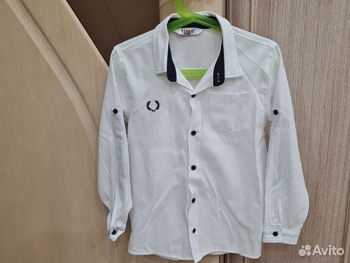 Рубашка на мальчика 128 134