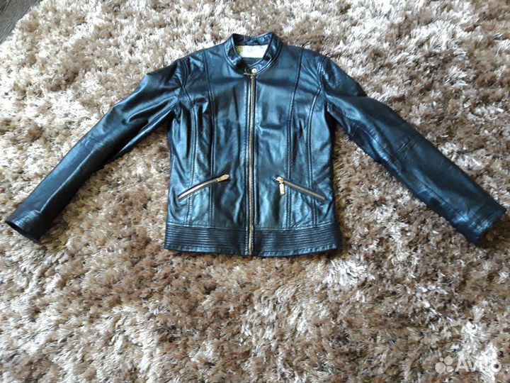 Куртка кожаная женская 42