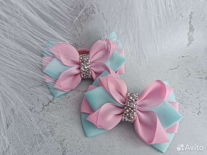 Резиночки,заколочки,бантики для волос ручной работ