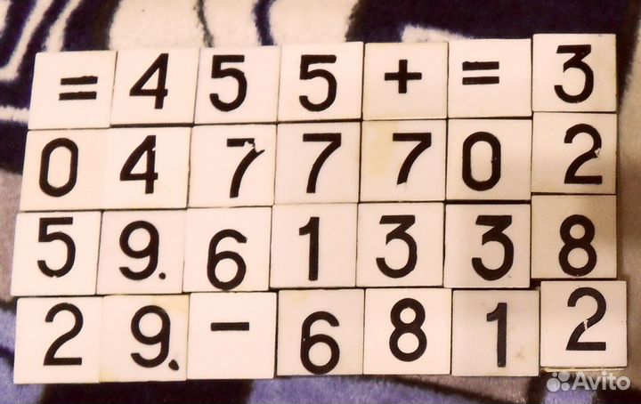 Набор для счета Математика на магнитах СССР