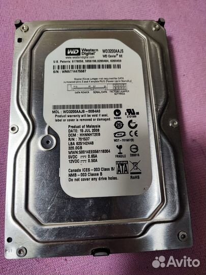 Жесткий диск 320 гб 3.5 WD