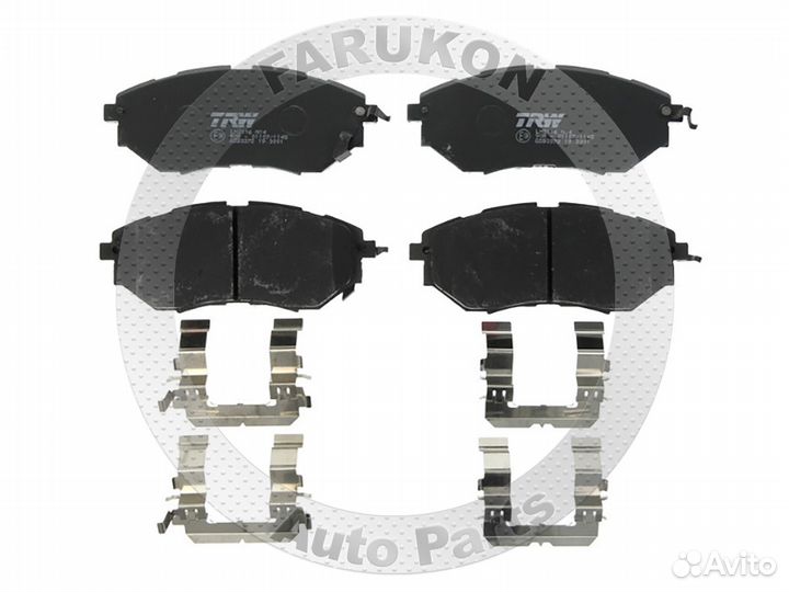 Колодки тормозные передние для Subaru