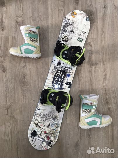 Сноуборд комплект 125 127 130 как новый