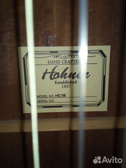 Классическая гитара hohner hc06