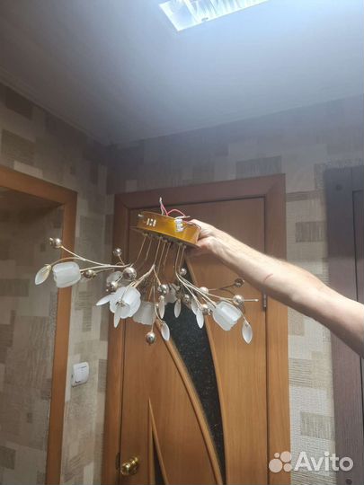 Люстра потолочная светодиодная с пультом