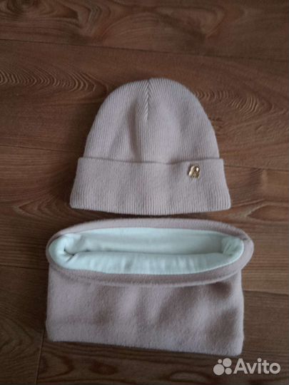 Комплект шапка и снуд для девочки